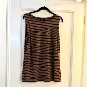 3/$15 SALE !! Verve size L women's sleeveless striped top